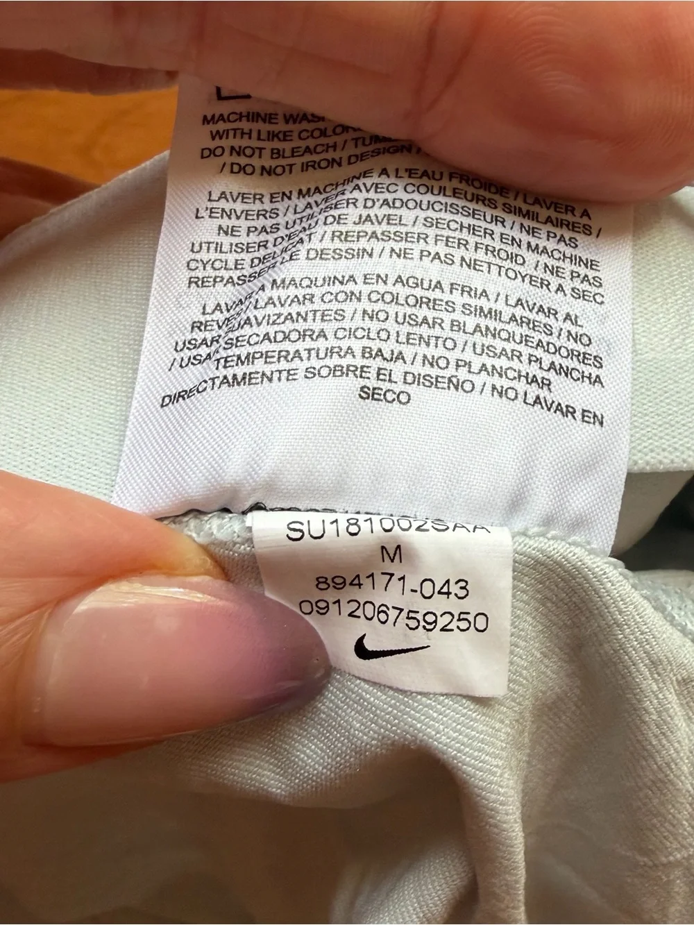 Nike Dri-FIT Flex Tennis Skort White Micro Polka Dot Logo Waistband Medium M